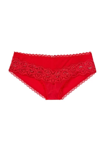 Красный демисезонный комплект (бюстгальтер, трусы) Victoria's Secret