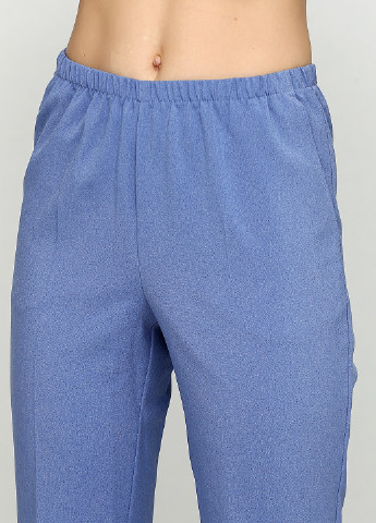 Голубые кэжуал демисезонные зауженные брюки BRANDTEX CLASSIC