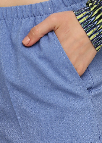 Голубые кэжуал демисезонные зауженные брюки BRANDTEX CLASSIC