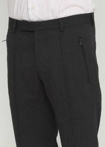 Серые классические демисезонные со средней талией брюки Ralph Lauren