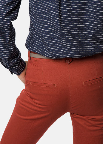 Терракотовые кэжуал демисезонные зауженные брюки MR 520