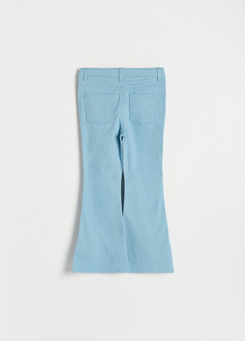 Голубые кэжуал демисезонные клеш брюки Reserved