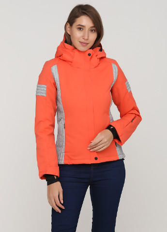 Оранжевая демисезонная куртка лыжная Sun Valley