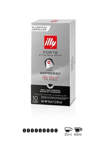 Кава в капсулах ILLY FORTE ESPRESSO 10 шт, сумісні з Nespresso*, 100% Арабіка Jacobs (254761174)