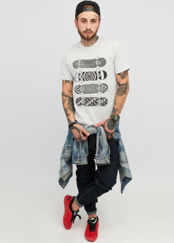 Светло-серая футболка YAPPI