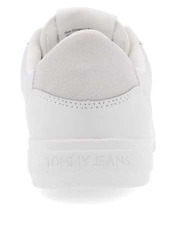 Кроссовки Tommy Jeans ESSENTİAL LEATHER CONTRAST CUPSOLE TRAİNERS белые демисезоны (348516888)