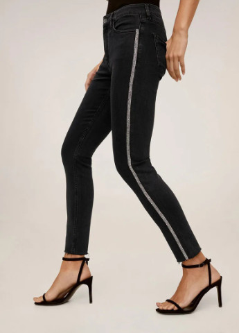 Женские джинсы W-20542_черный Mango - (252396301)