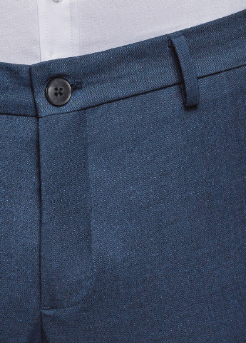 Темно-синие кэжуал летние зауженные брюки Oodji