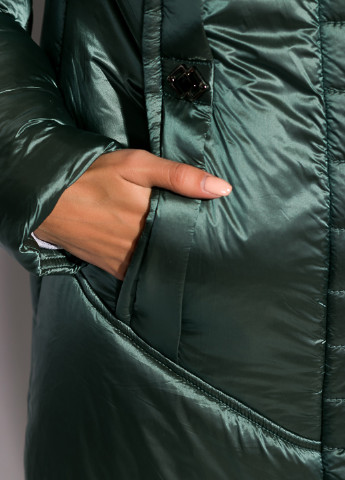 Серо-зеленая зимняя куртка Time of Style