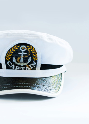 Морской головной убор с козырьком з написом "Captain" Детская универсальная Добрий Одесит (227750561)