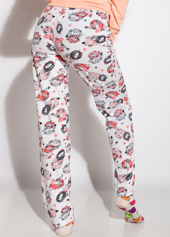 Персиковая всесезон пижама (лонгслив, брюки) лонгслив + брюки Time of Style