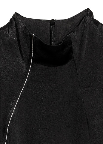 Черное кэжуал платье клеш H&M Studio с абстрактным узором