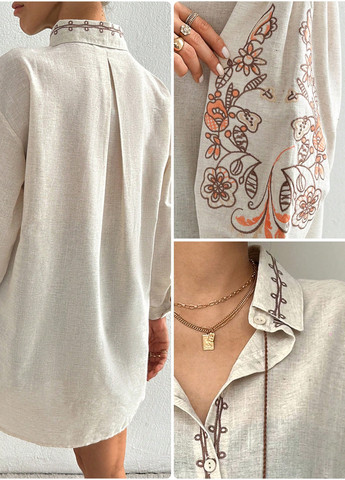 Бежевая блуза SHEIN