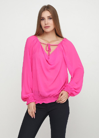 Розовая демисезонная блуза с длинным рукавом Sweet revenge
