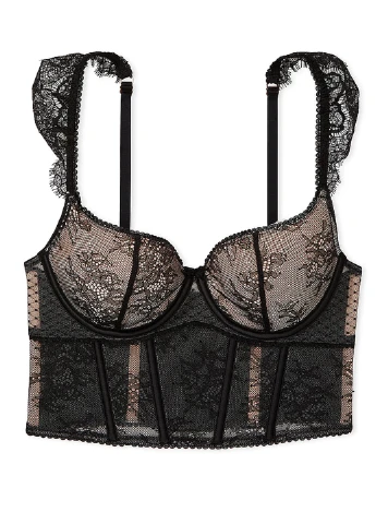 Чорний демісезонний комплект (бюст'є, трусики) Victoria's Secret