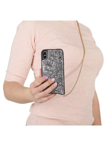 Чехол для мобильного телефона Glitter Wallet Apple iPhone X/Xs Silver (703620) (703620) BeCover (252571574)