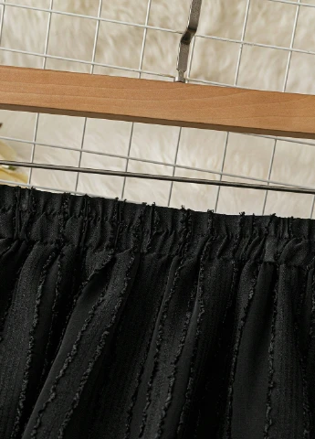 Черная кэжуал однотонная юбка SHEIN клешированная