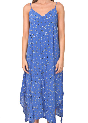 Синя кежуал сукня а-силует Gap з квітковим принтом