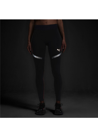 Черные демисезонные беговые лосины полной длины runner id full length women’s running leggings Puma