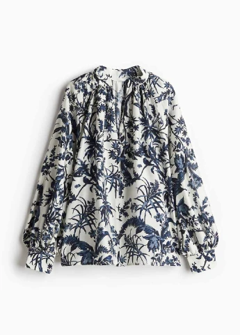 Сіро-синя блузка H&M