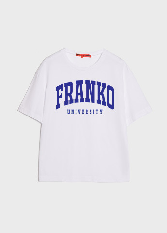 Белая летняя футболка оверсайз franko KASTA design