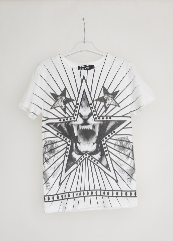 Чорно-біла літня футболка Antony Morato