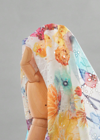 Комбінована кежуал сукня кльош SHEIN з квітковим принтом