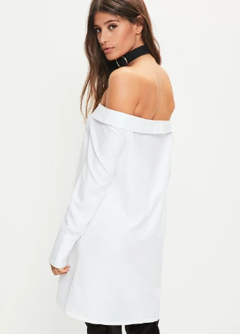 Белое кэжуал платье Missguided однотонное