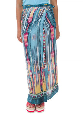 Разноцветная кэжуал с рисунком юбка Apriori на запах