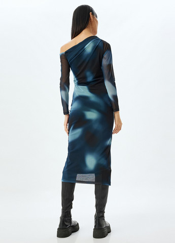 Комбинированное кэжуал платье силуэтная KOTON тай-дай