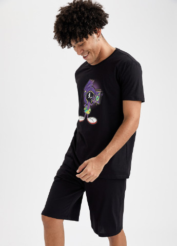 Чорний демісезонний комплект(футболка, шорти) space jam 2 DeFacto Комплект(футболка, шорты)