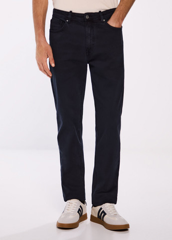 Темно-синие кэжуал демисезонные прямые брюки Springfield