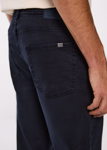 Темно-синие кэжуал демисезонные прямые брюки Springfield