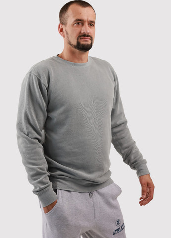 Сірий світшот Yesterdays однотонний без декору (361422217)