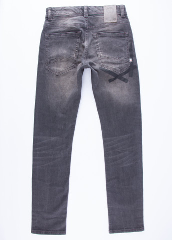 Серые демисезонные зауженные джинсы Vingino