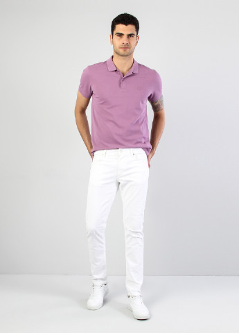 Белые летние прямые джинсы Colin's