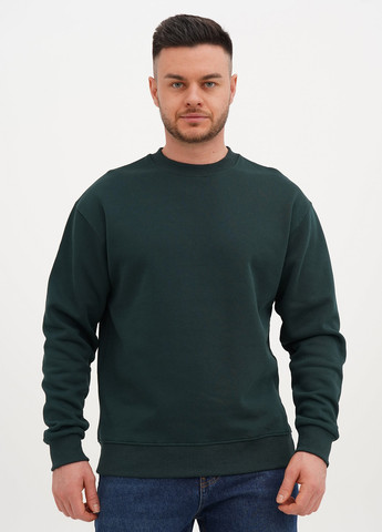 Смарагдовий світшот Trend Collection однотонний без декору (315067194)