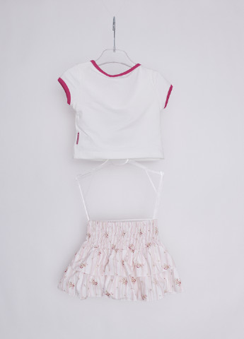 Комбинированный летний комплект (футболка, юбка) Mandarino