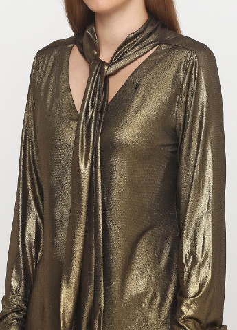 Золотая демисезонная блуза Given