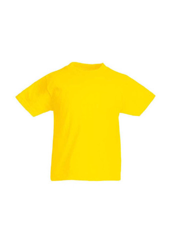 Желтая демисезонная футболка Fruit of the Loom D0610190K2164
