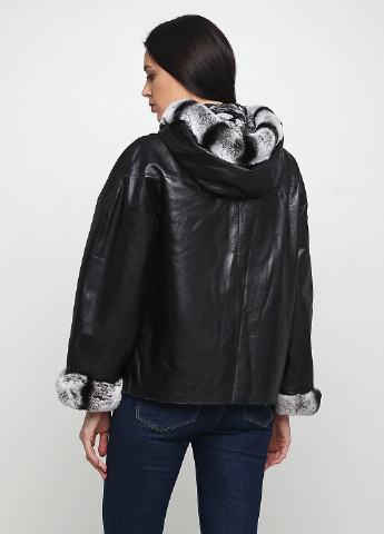 Черная зимняя куртка 2-сторонняя кожаная Mc Christ