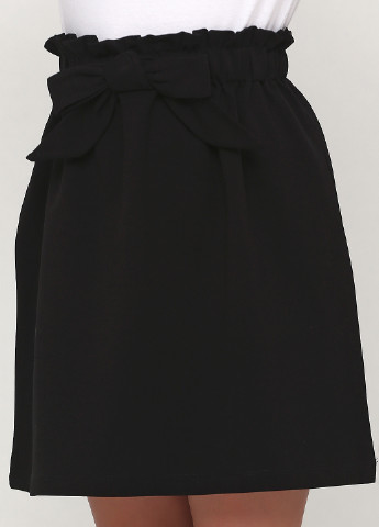 Черная офисная однотонная юбка Vidoli а-силуэта (трапеция)
