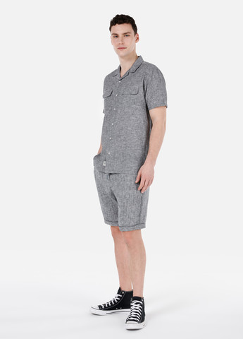 Темно-серая кэжуал рубашка меланж Colin's