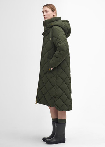 Оливковая (хаки) демисезонная куртка куртка-пальто Barbour