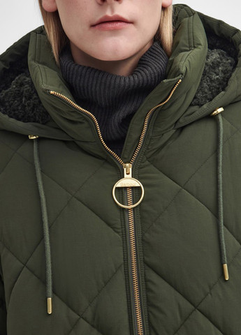 Оливковая (хаки) демисезонная куртка куртка-пальто Barbour