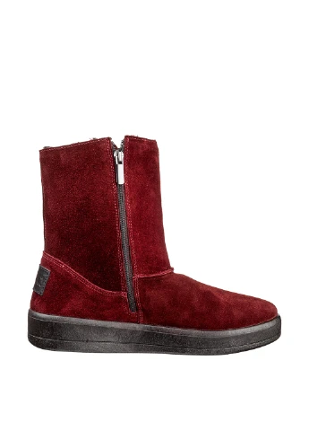 Бордовые осенние полусапоги Casual