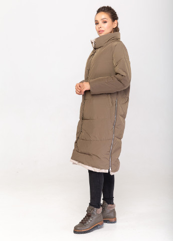 Светло-коричневая зимняя куртка Icon