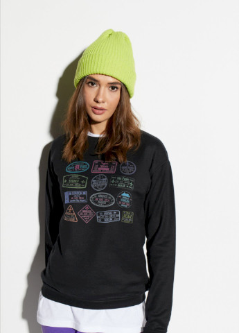 Черный свитшот basic YAPPI (201487491)