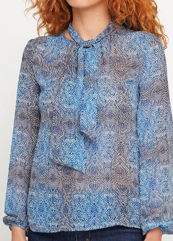 Голубая демисезонная блуза Jhiva