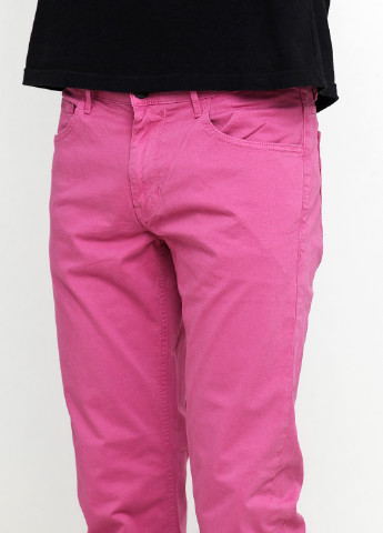 Розовые кэжуал демисезонные прямые брюки Paige